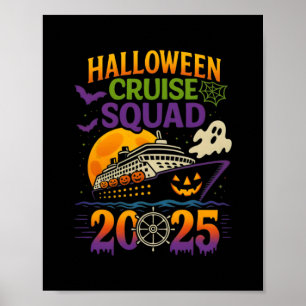 Halloween Cruise Squad 2025 Matching Cruising Crew Poster