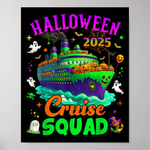 Halloween Cruise Squad 2025 Matching Cruising Crui Poster