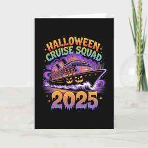 Halloween Cruise Squad 2025 Matching Family Cruise Card