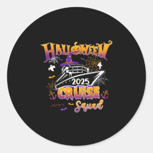 Halloween Cruise Squad 2025 Matching Family Cruisi Classic Round Sticker