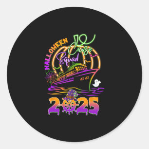 Halloween Cruise Squad 2025 Matching Family Cruisi Classic Round Sticker