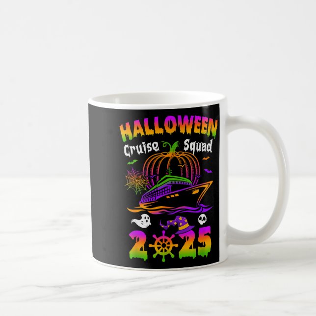 Halloween Cruise Squad 2025 Pumpkin Soky Season Fa Coffee Mug (Right)