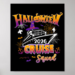 Halloween Cruise Squad 2026 Matching Family Poster