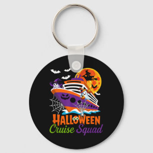 Halloween Cruise Squad Boo Ghosts Witch Horror Key Ring