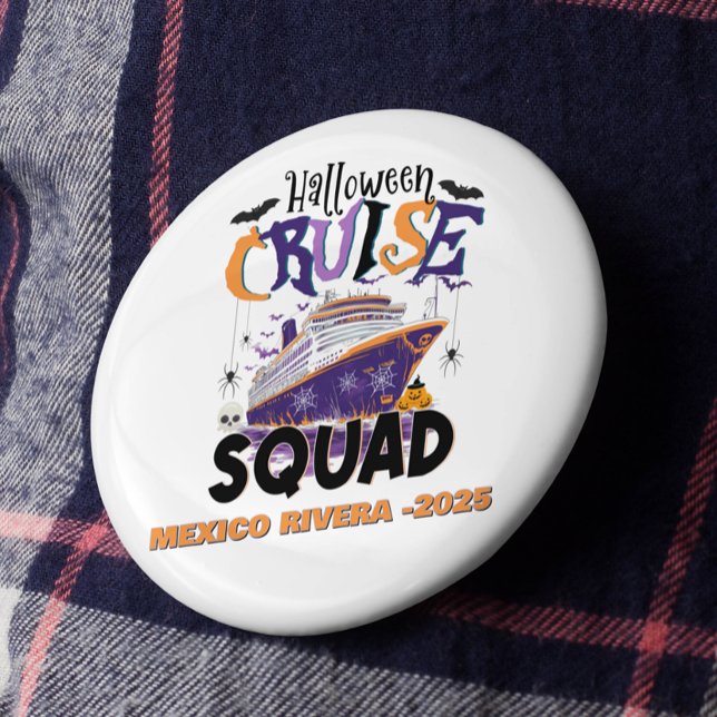 Halloween Cruise Squad Custom  7.5 Cm Round Badge (Creator Uploaded)