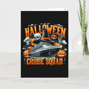 Halloween Cruise Squad Family 2025 Cruising Crew F Card