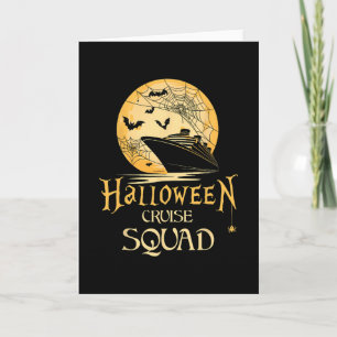 Halloween Cruise Squad Family Cruising Cruise Squa Card