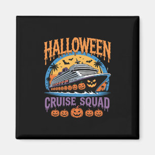 Halloween Cruise Squad Matching Group Spooky Trave Magnet