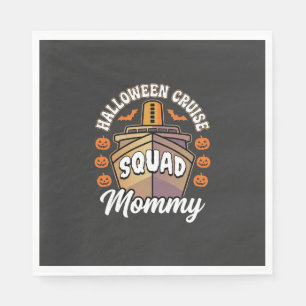 Halloween Cruise Squad Mummy Family Vacation Desig Napkin