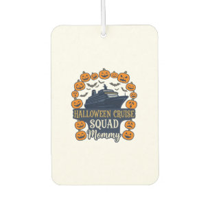 Halloween Cruise Squad Mummy Ship Pumpkins Bats_1 Car Air Freshener