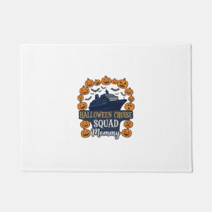 Halloween Cruise Squad Mummy Ship Pumpkins Bats_1 Doormat