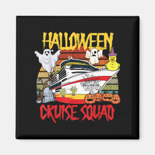 Halloween Cruise Squad Rubber Duck Hunting Ship Magnet