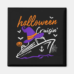 Halloween cruisin witch hat spooky cruise ship magnet