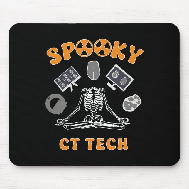 Halloween Ct Tech Spooky Ct Tech Halloween Rad Tec Mouse Pad (Front)