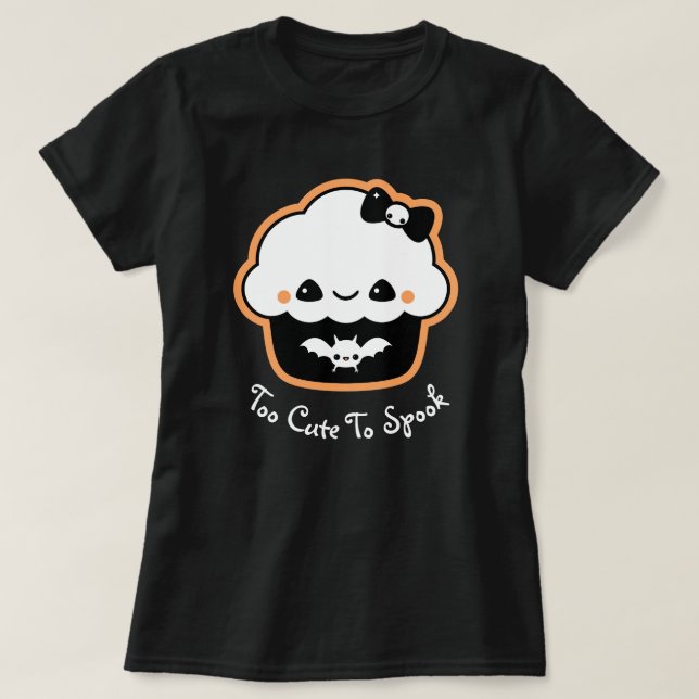 Halloween Cupcake T-Shirt (Design Front)