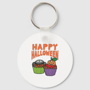 Halloween cupcakes key ring