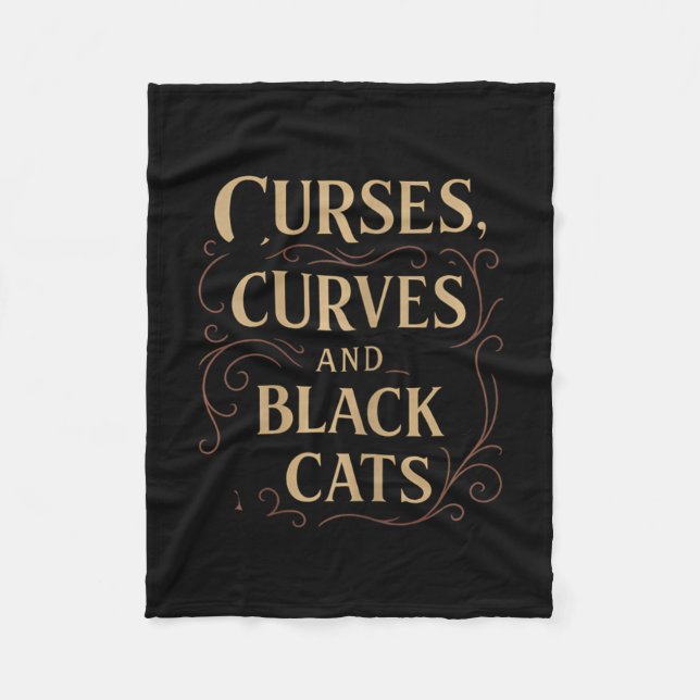 Halloween Curses  Fleece Blanket (Front)