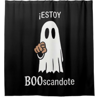 Halloween curtain I'm booscanning you