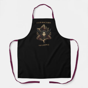Halloween Custom Apron Gold Gothic Emblem