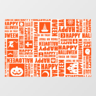 Halloween Custom Cool Whimsical Typography Orange