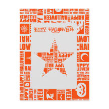 Halloween Custom Cool Whimsical Typography Orange 