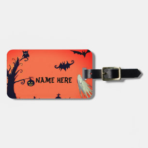 Halloween, Custom Name Luggage Tag