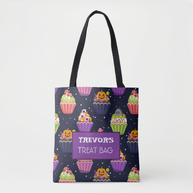 Halloween Custom Treat & Candy Tote Bag (Front)