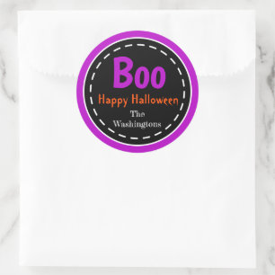 Halloween Custom Trick or Treat Party Stickers