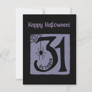 Halloween Custom Whimsical Funny Modern Purple Postcard