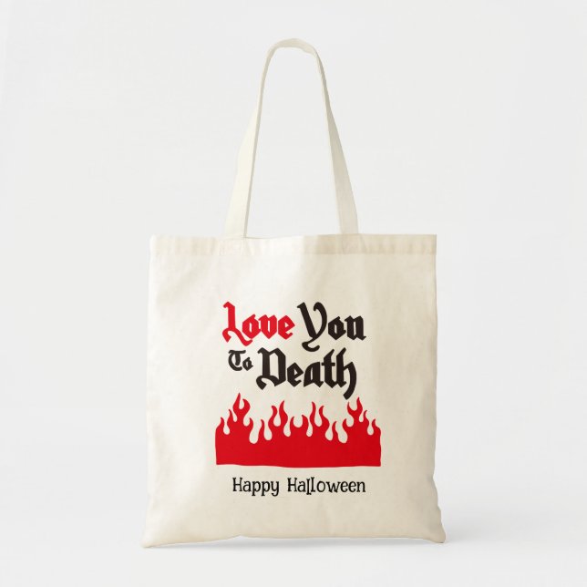 Halloween Custom Whimsical Funny Modern  Tote Bag (Front)