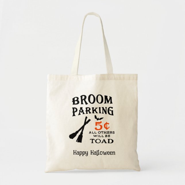 Halloween Custom Whimsical Funny Modern  Tote Bag (Front)