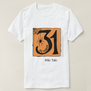 Halloween Custom Whimsical Funny Orange T-Shirt
