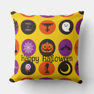 Halloween Custom Whimsical Funny Pattern  Cushion