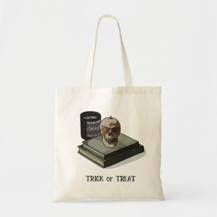 Halloween Custom Whimsical Funny Skull Modern Tote Bag
