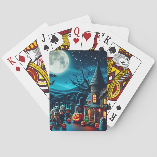 Halloween Cute and Creepy Playing Cards (Back)
