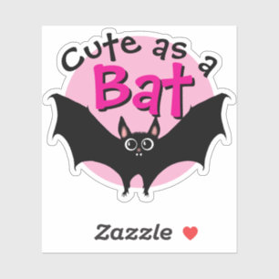 Halloween cute as a Bat funny pink