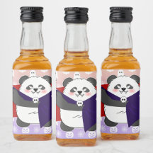 Halloween Cute Baby Panda Dracula Vampire