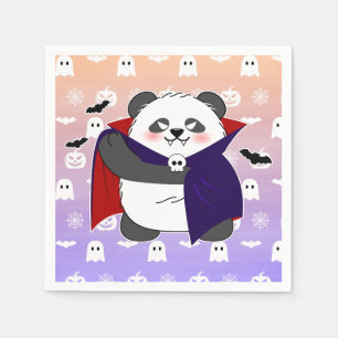 Halloween Cute Baby Panda Dracula Vampire Napkin