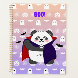 Halloween Cute Baby Panda Dracula Vampire Planner