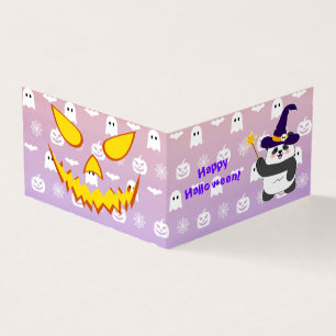 Halloween Cute Baby Panda Witch Magic Wand