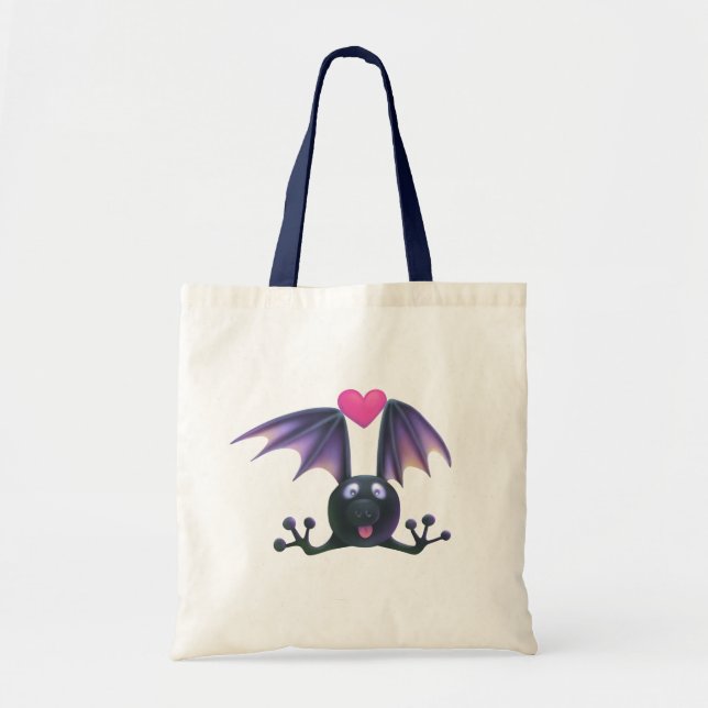 Halloween Cute Bat Tote Bag (Front)