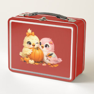 Halloween Cute Bird Best Friends Lunch Box