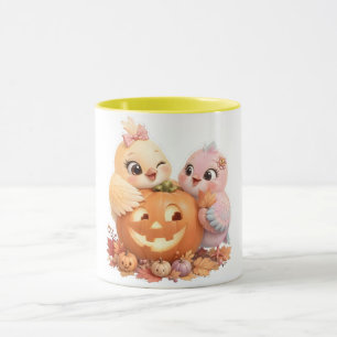 Halloween Cute Bird Duo Coffee Mug