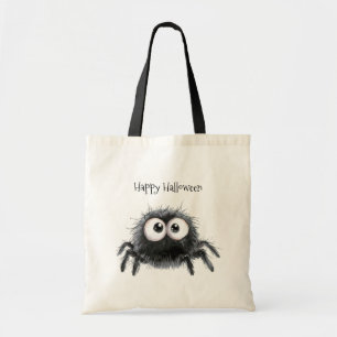 Halloween Cute Black Spider Pumpkins Tote Bag