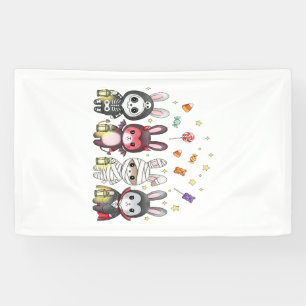 Halloween Cute Bunny Costume Banner