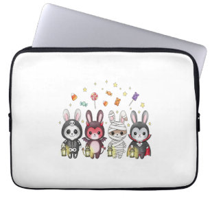 Halloween Cute Bunny Costume Laptop Sleeve