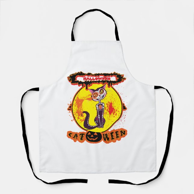 Halloween Cute catoween Apron (Front)
