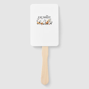 Halloween Cute Cats Sheet In Ghost Costume Women M Hand Fan