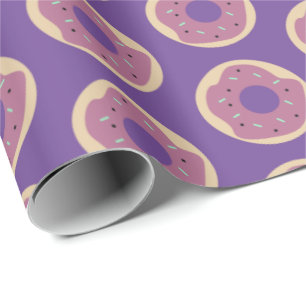 Halloween Cute Doughnuts Sprinkles Frosted Wrapping Paper