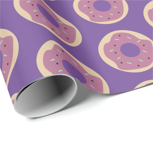 Halloween Cute Doughnuts Sprinkles Frosted Wrapping Paper (Roll Corner)